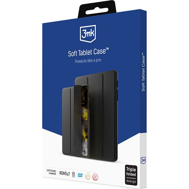 Schutzhülle 3mk Soft Tablet Case für Galaxy Tab S8 Plus / S7 Plus, Schwarz