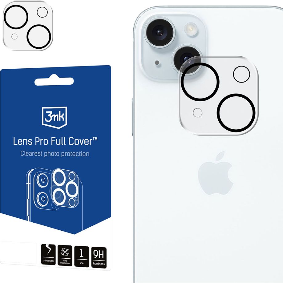 Objektivschutz 3mk Lens Pro Full Cover für Apple iPhone 15, Apple iPhone 15 Plus