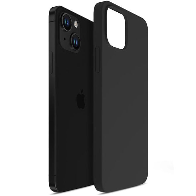 Schutzhülle 3mk Hardy Silicone MagCase MagSafe für Apple iPhone 15, Graphitgrau