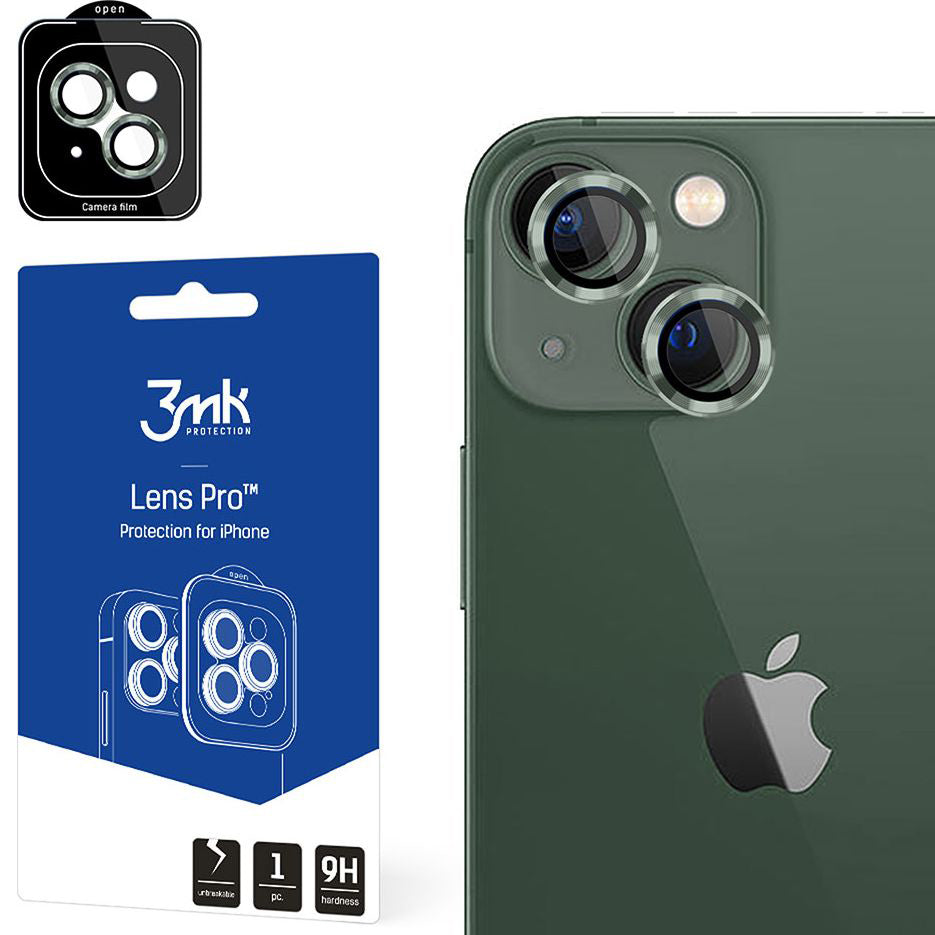 Objektivschutz 3mk Lens Protection Pro für iPhone 15, Grün