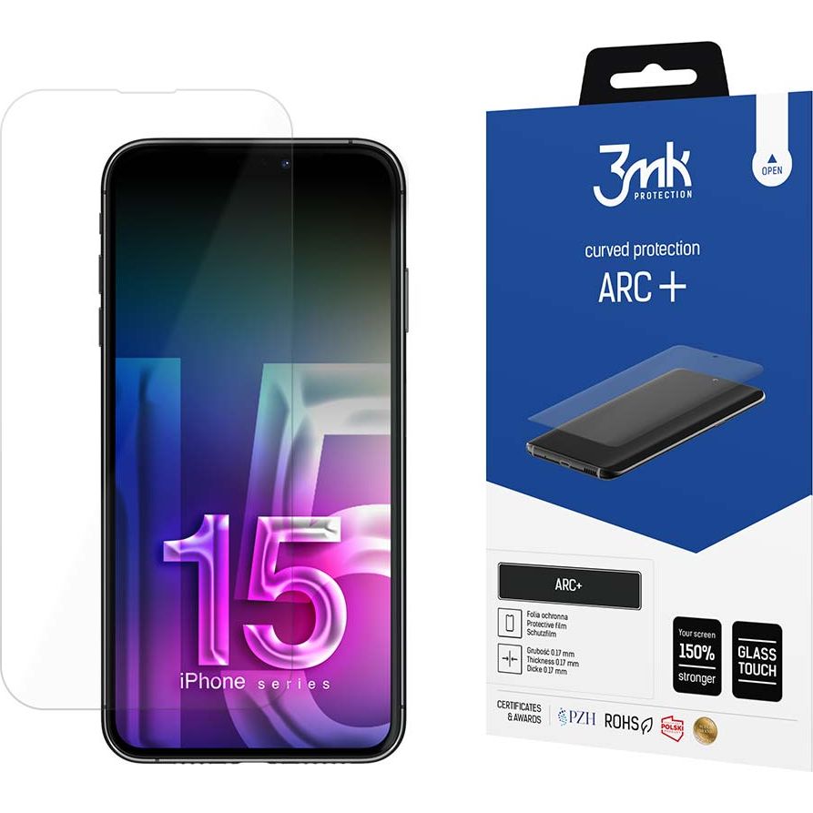 Bildschirmfolie 3mk ARC+ für iPhone 15 Pro Max