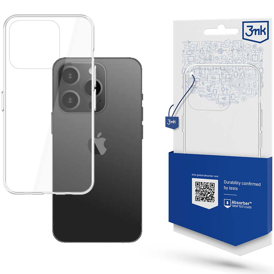 Schutzhülle 3mk Armor Case für Apple iPhone 15 Pro Max, Transparent