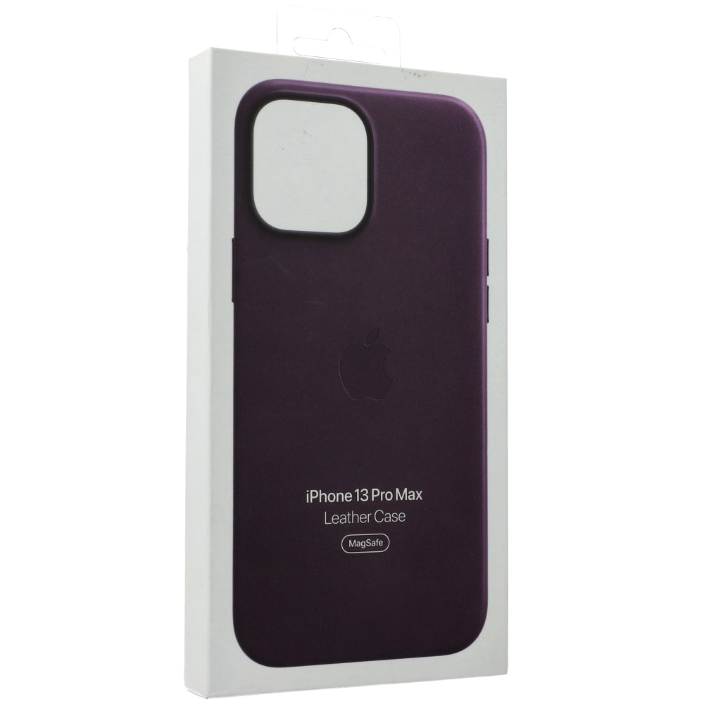 Schutzhülle Apple Leather Case MagSafe für iPhone 13 Pro Max, Dunkelkammer Kirsche