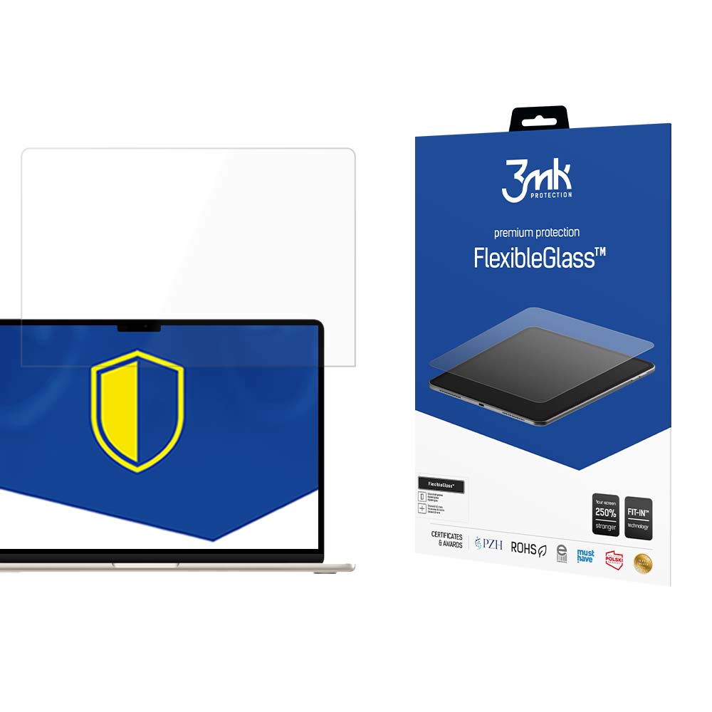 Hybridglas 3mk Flexible Glass für Apple Macbook Air 15.3" M3/M2