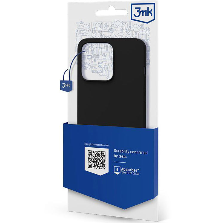 Schutzhülle 3mk Silicone Case für iPhone 14, Schwarz