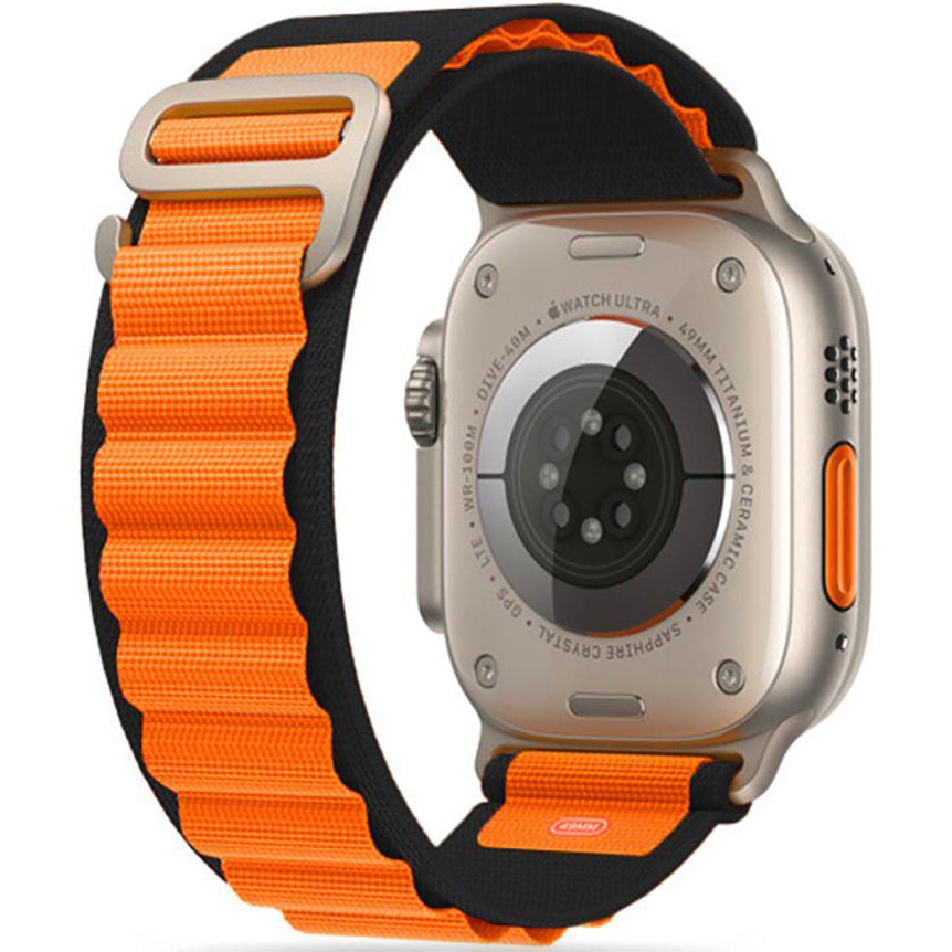 Armband Tech Protect Nylon Pro für Apple Watch 49/45/44/42 mm, Schwarz/Orange
