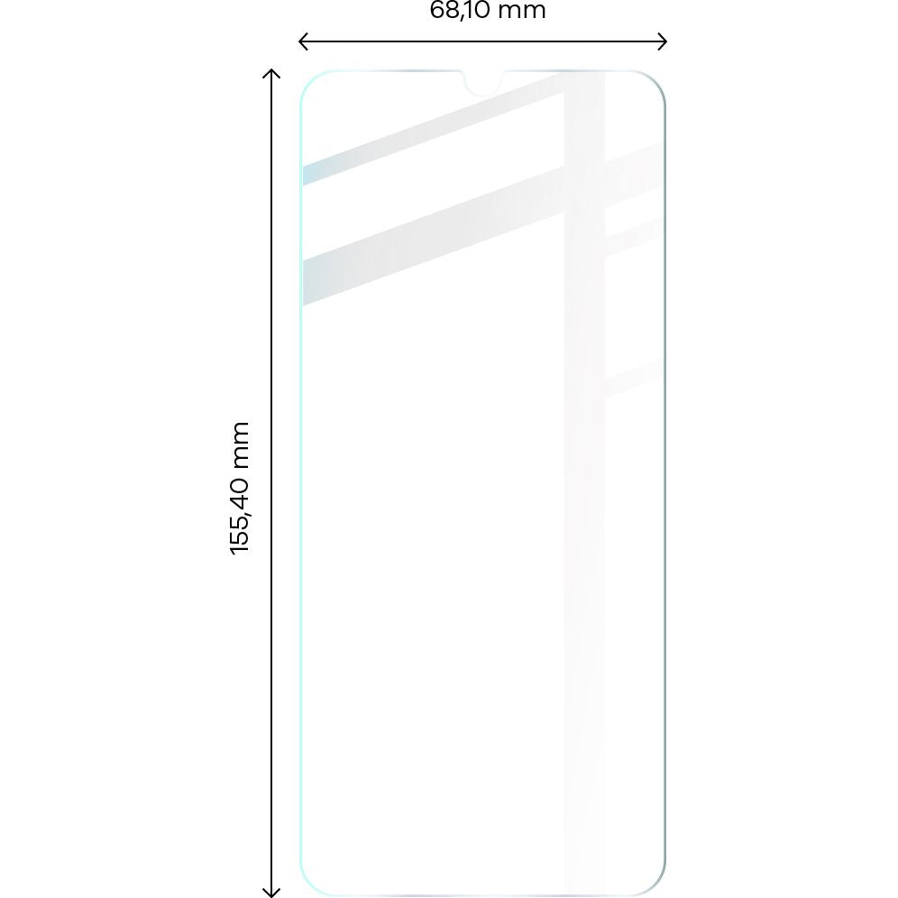 Gehärtetes Glas Bizon Glass Clear - 3 Stück + Kameraschutz, Galaxy A23 5G