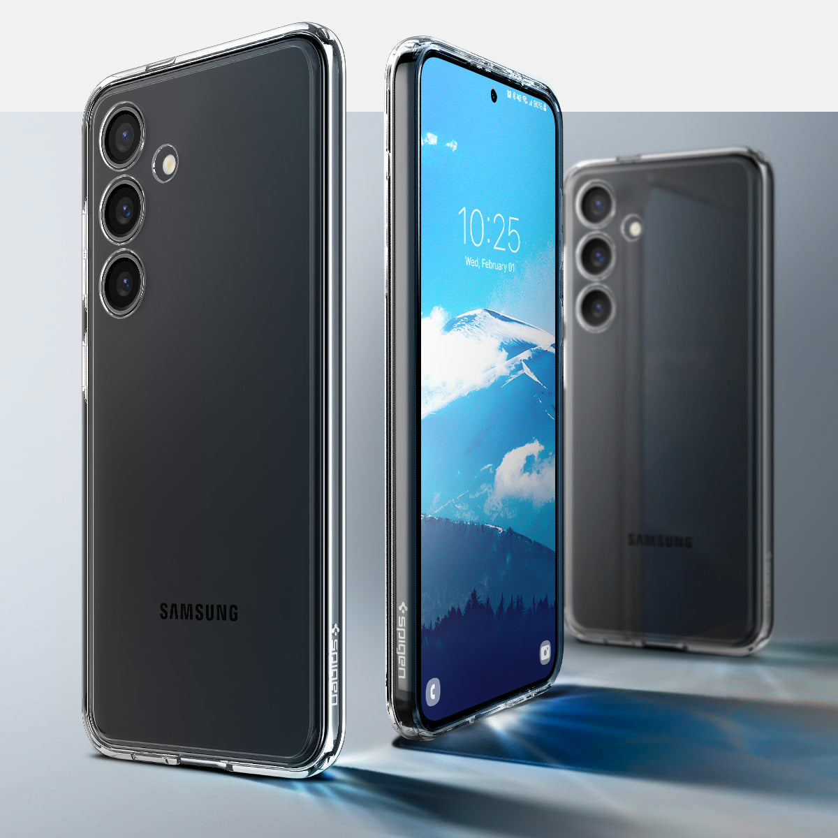 Schutzhülle für Galaxy S24 Plus, Spigen Ultra Hybrid, Transparent