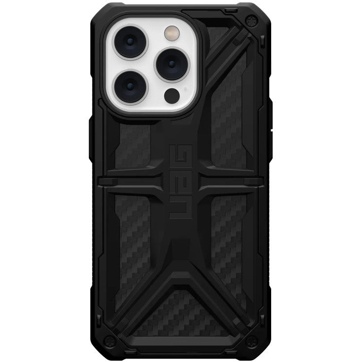 Schutzhülle Urban Armor Gear Monarch für iPhone 14 Pro, Schwarz + carbon