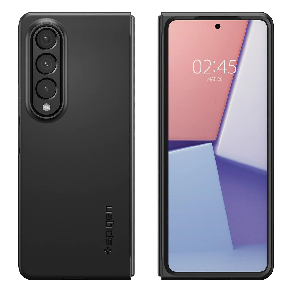 Schutzhülle Spigen Air Skin für Galaxy Z Fold4, Schwarz