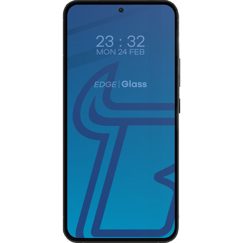 Gehärtetes Glas Bizon Glass Edge 2 für Galaxy S23 Plus, schwarz