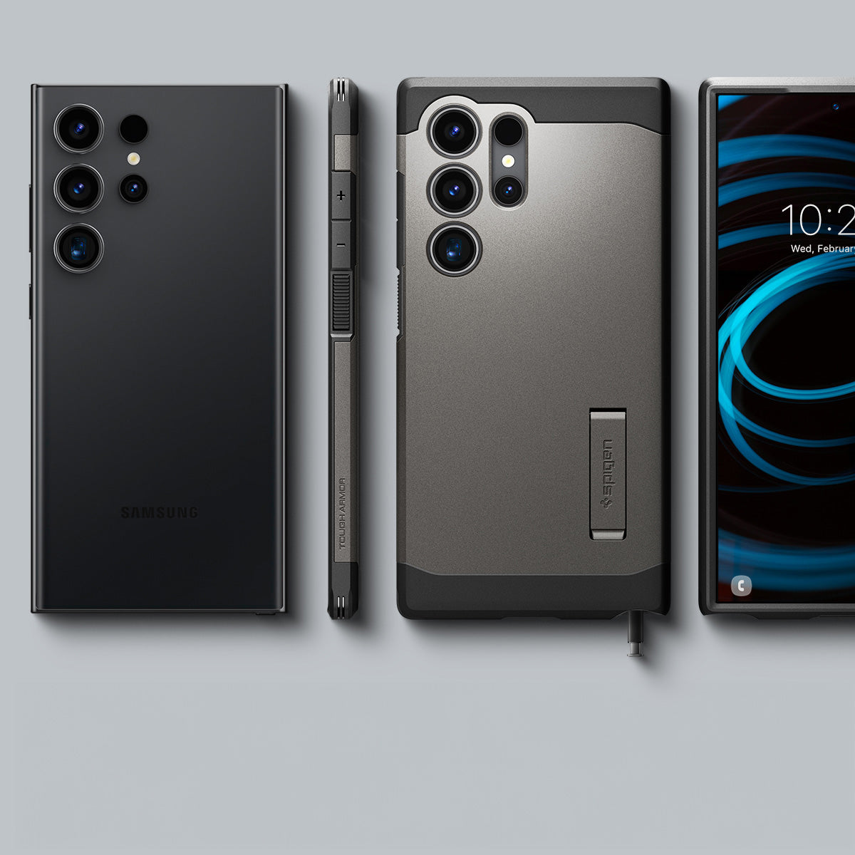 Schutzhülle für Galaxy S24 Ultra, Spigen Tough Armor, Rotguss