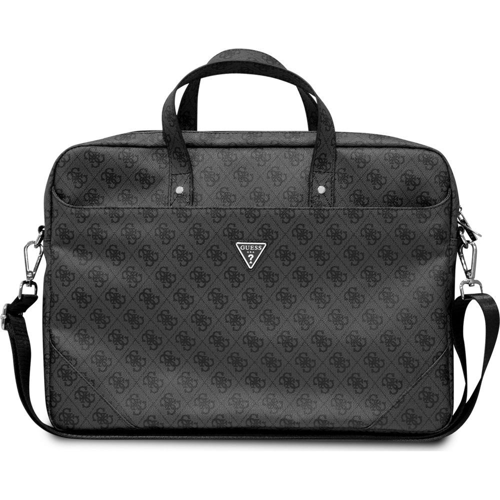 Tasche Guess Saffiano 4G Triangle Logo für Laptops 13'' / 14'' / 15''/ 16'', schwarz