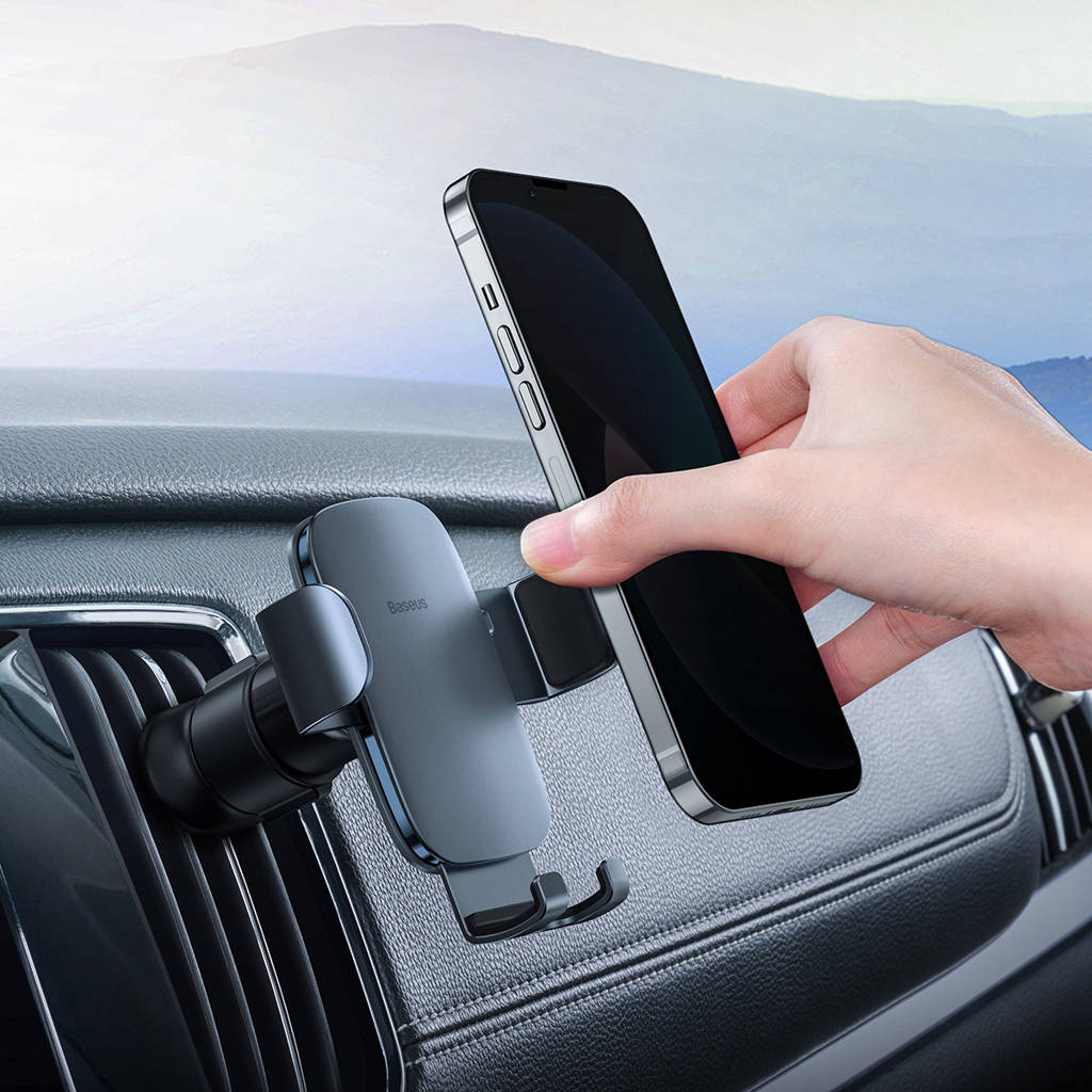 Handyhalterung Baseus Metal Age II Gravity Car Mount, Dunkelgrau