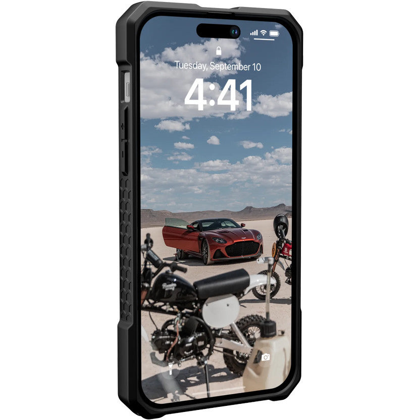 Schutzhülle Urban Armor Gear Monarch Pro Kevlar MagSafe für iPhone 14 Pro Max, Schwarz