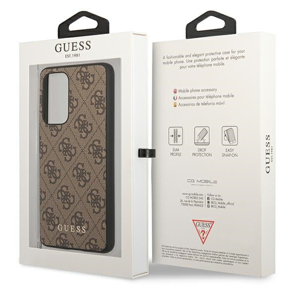 Schutzhülle Guess 4G Charms Collection für Galaxy A53 5G, braun