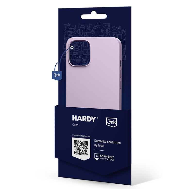Schutzhülle 3mk Hardy Silicone MagCase MagSafe für iPhone 12, Violett