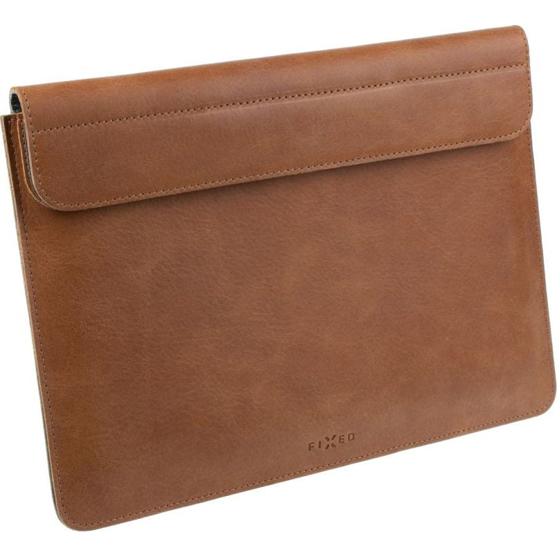 Leder-Schutzhülle Fixed Oxford für Apple MacBook Air 15.3" M4 / M3 / M2, Braun