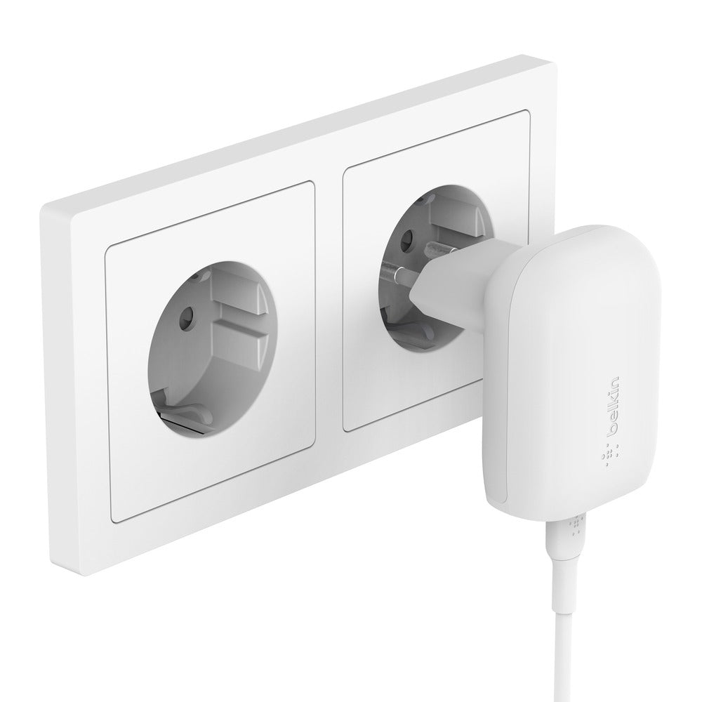 Wandladegerät Belkin Boost USB-C PD 3.0 PPS MFi 30W, Weiß