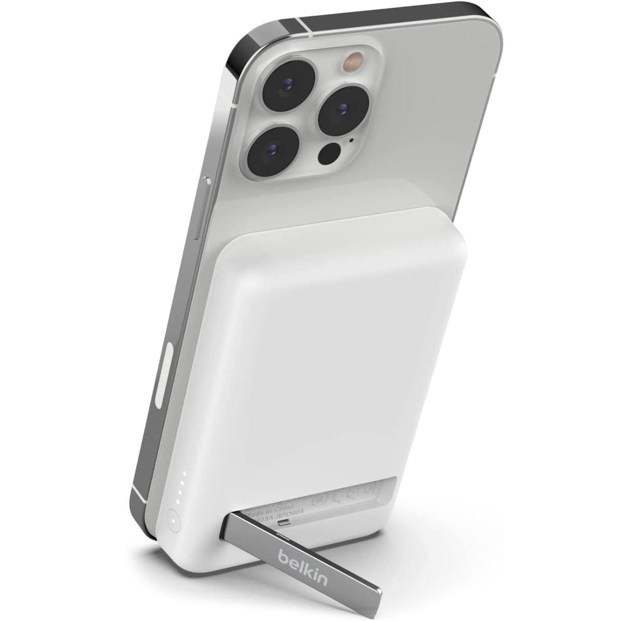 Akku Belkin Boost Power Bank mit MagSafe Qi 5K 7,5W 5000 mAh + Stand, Weiß