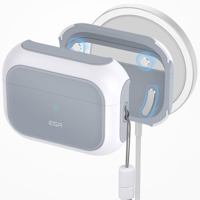 Schutzhülle ESR Orbit HaloLock MagSafe für AirPods Pro 1 / 2, Weiß