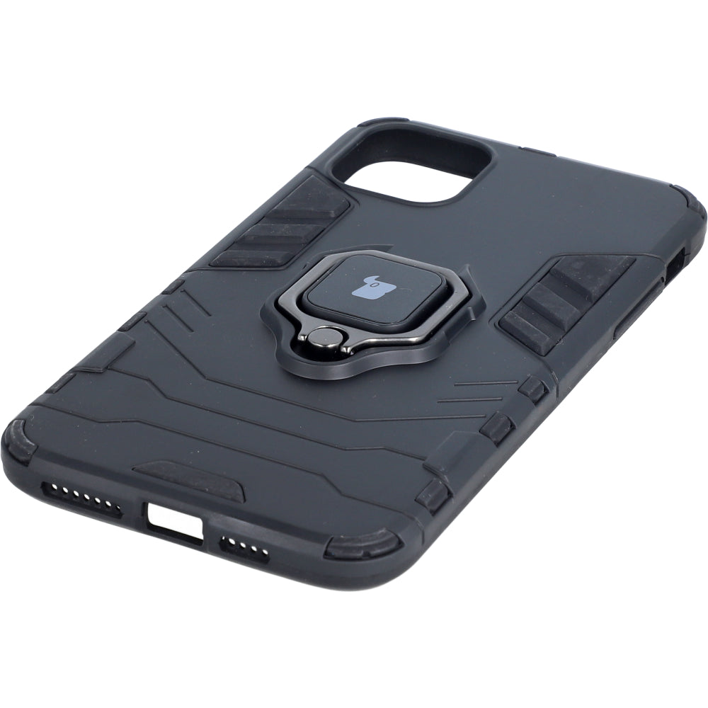 Schutzhülle Bizon Case Armor Ring für iPhone 11 Pro Max, Schwarz