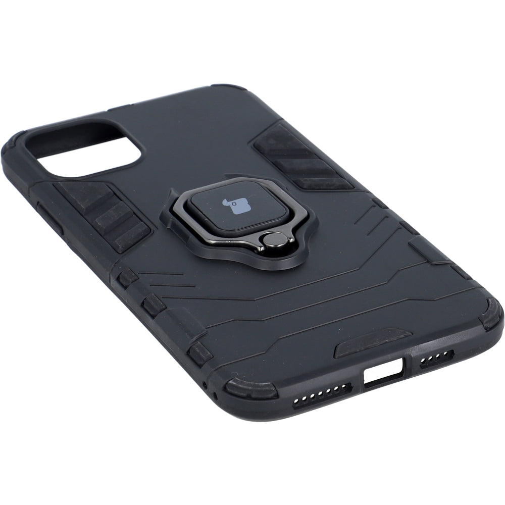 Schutzhülle Bizon Case Armor Ring für iPhone 11 Pro Max, Schwarz