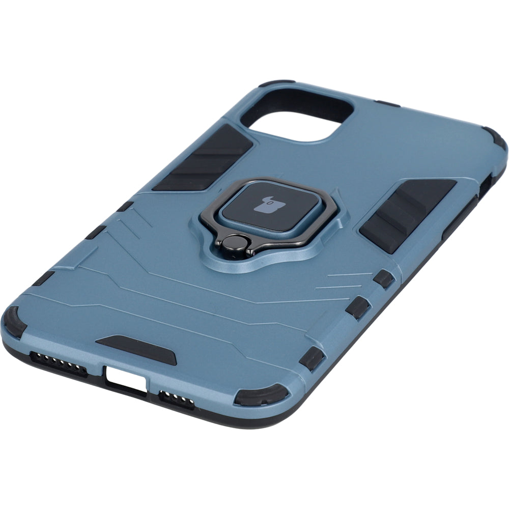 Schutzhülle Bizon Case Armor Ring für iPhone 11 Pro Max, Blau
