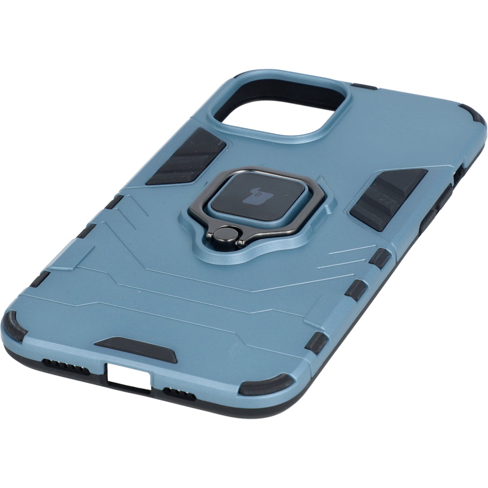 Schutzhülle Bizon Case Armor Ring für iPhone 12 Pro Max, Blau