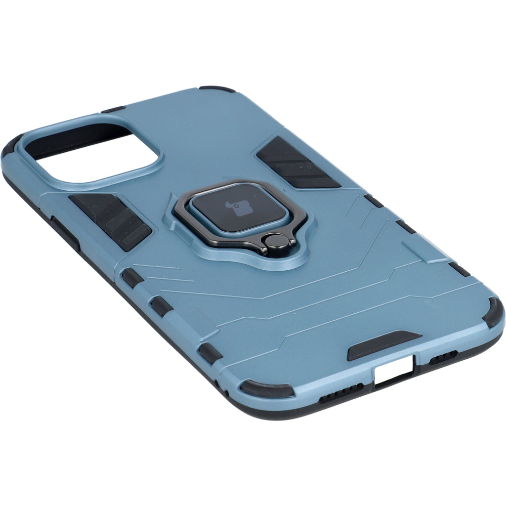 Schutzhülle Bizon Case Armor Ring für iPhone 12 Pro Max, Blau