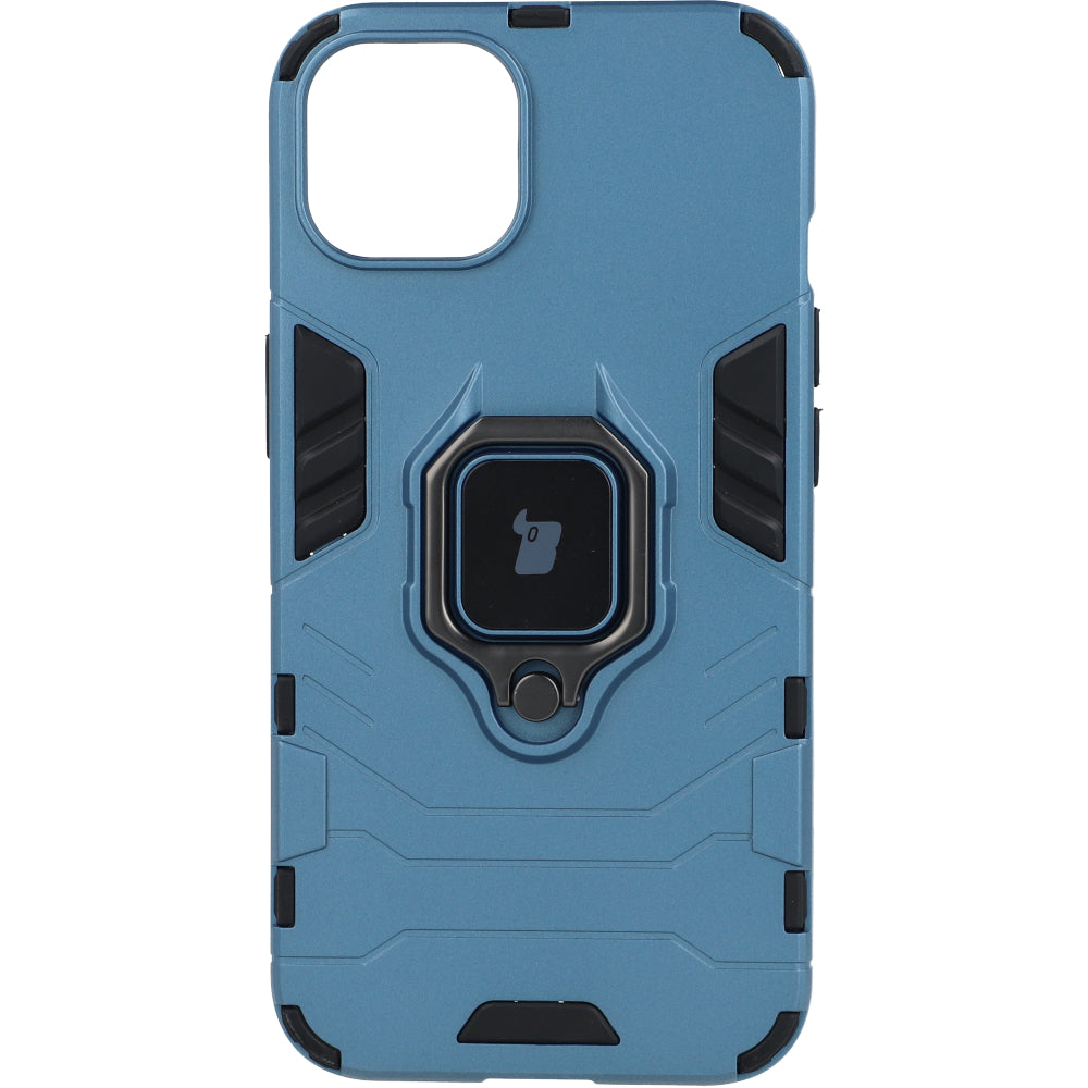 Schutzhülle Bizon Case Armor Ring für iPhone 13, Blau