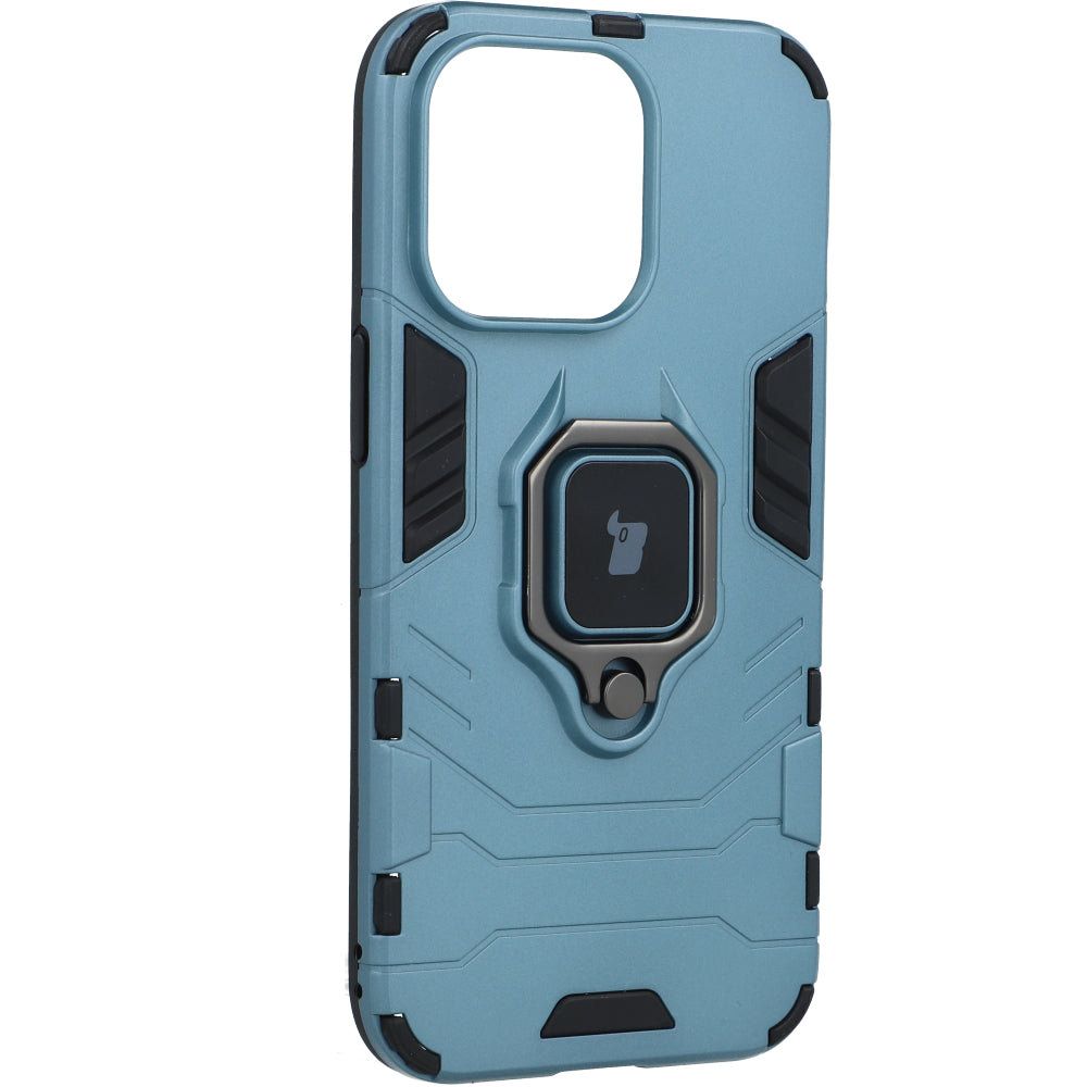 Schutzhülle Bizon Case Armor Ring für iPhone 13 Pro, Blau