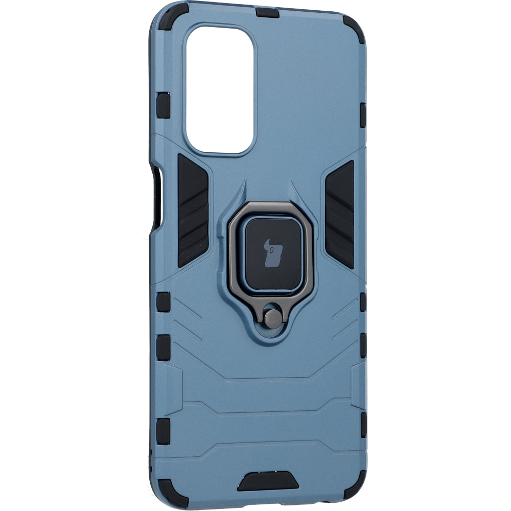 Schutzhülle Bizon Case Armor Ring für Oppo A54 5G / A93 5G / A74 5G / OnePlus Nord N200 5G, Blau