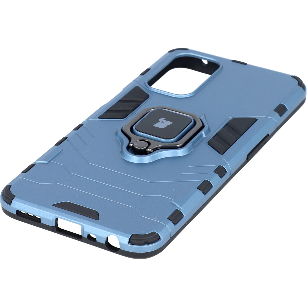 Schutzhülle Bizon Case Armor Ring für Oppo A54 5G / A93 5G / A74 5G / OnePlus Nord N200 5G, Blau