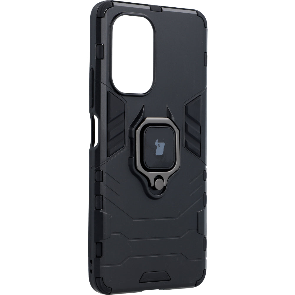 Schutzhülle Bizon Case Armor Ring für Xiaomi Mi 11i / Poco F3, Schwarz