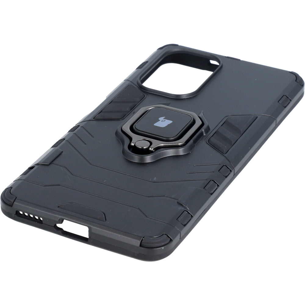 Schutzhülle Bizon Case Armor Ring für Xiaomi Mi 11i / Poco F3, Schwarz