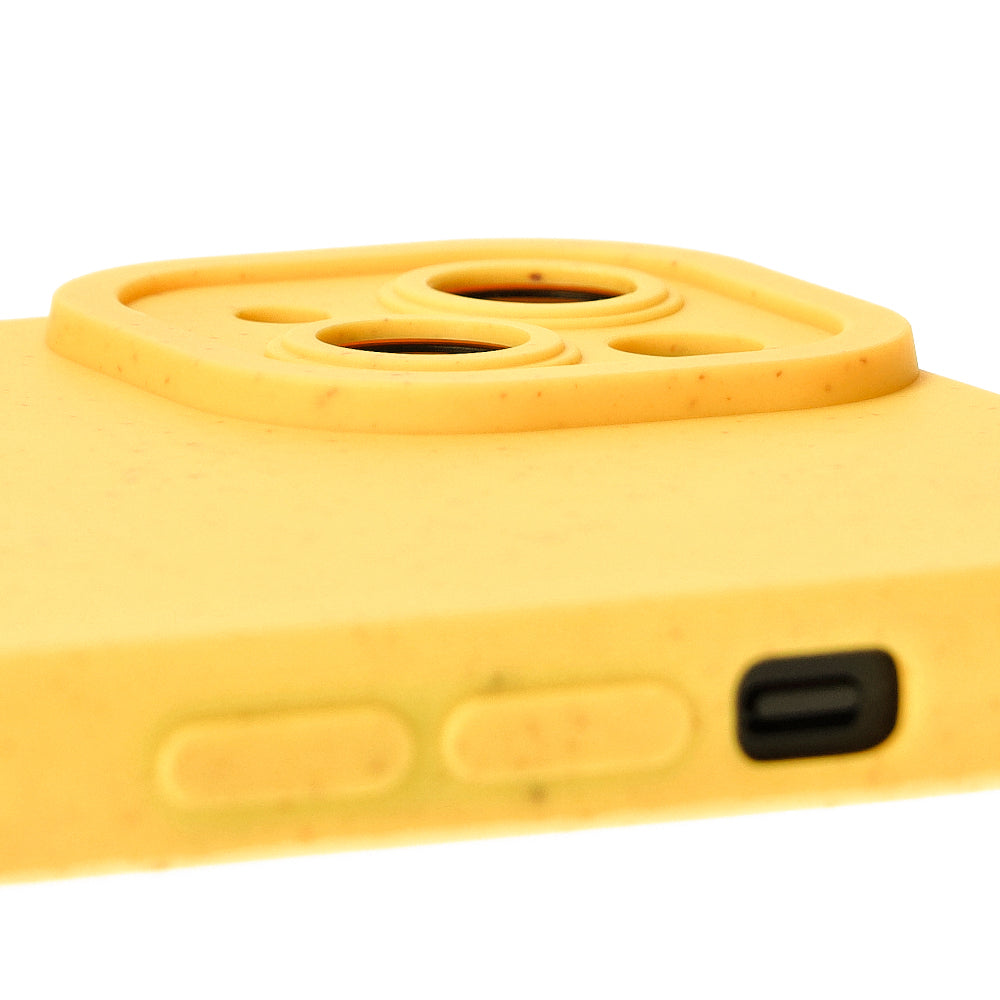 Ökologische Schutzhülle für iPhone 14 Plus, Bizon Bio Case, Gelb