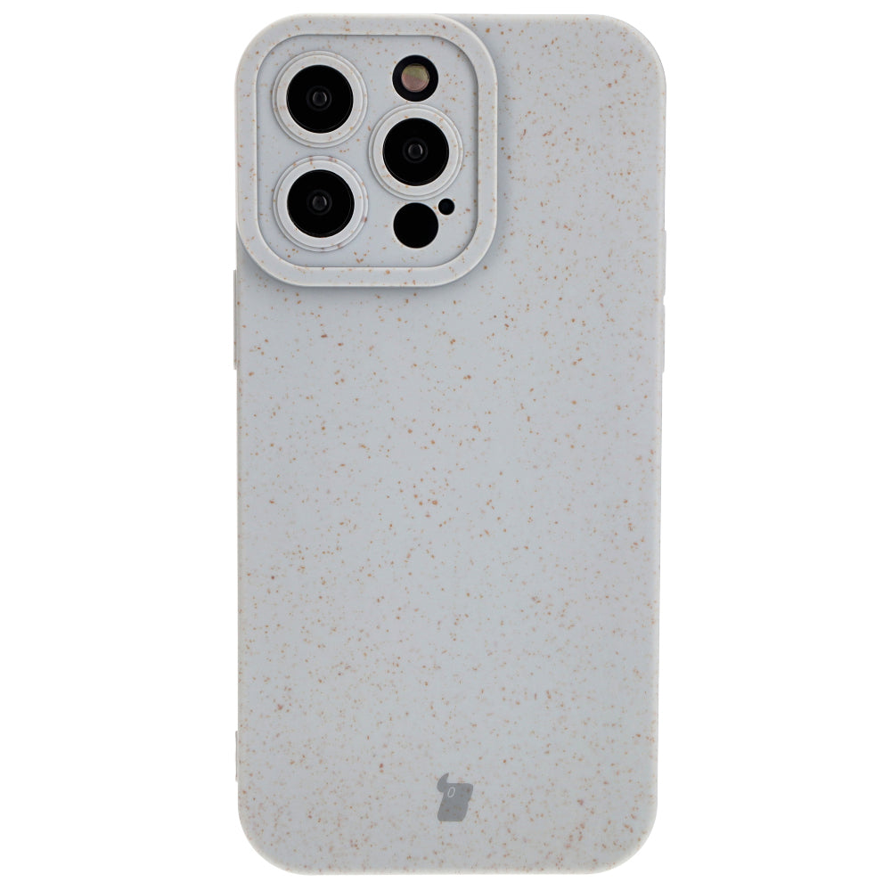 Ökologische Schutzhülle für iPhone 14 Pro Max, Bizon Bio Case, Grau