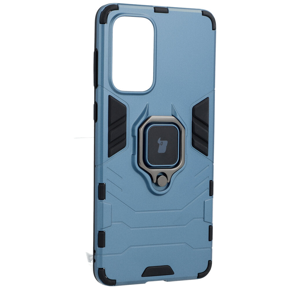 Schutzhülle Bizon Case Armor Ring für Galaxy A73 5G, Blau