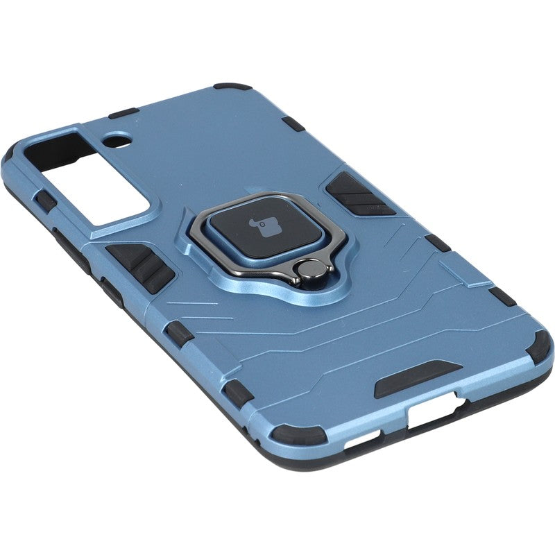 Schutzhülle Bizon Case Armor Ring für Galaxy S22 Plus, Dunkelblau