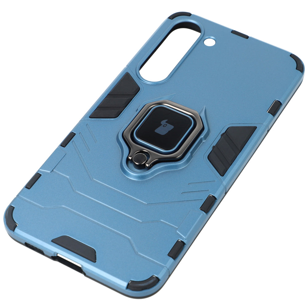 Schutzhülle Bizon Case Armor Ring für Galaxy S23 Plus, Blau