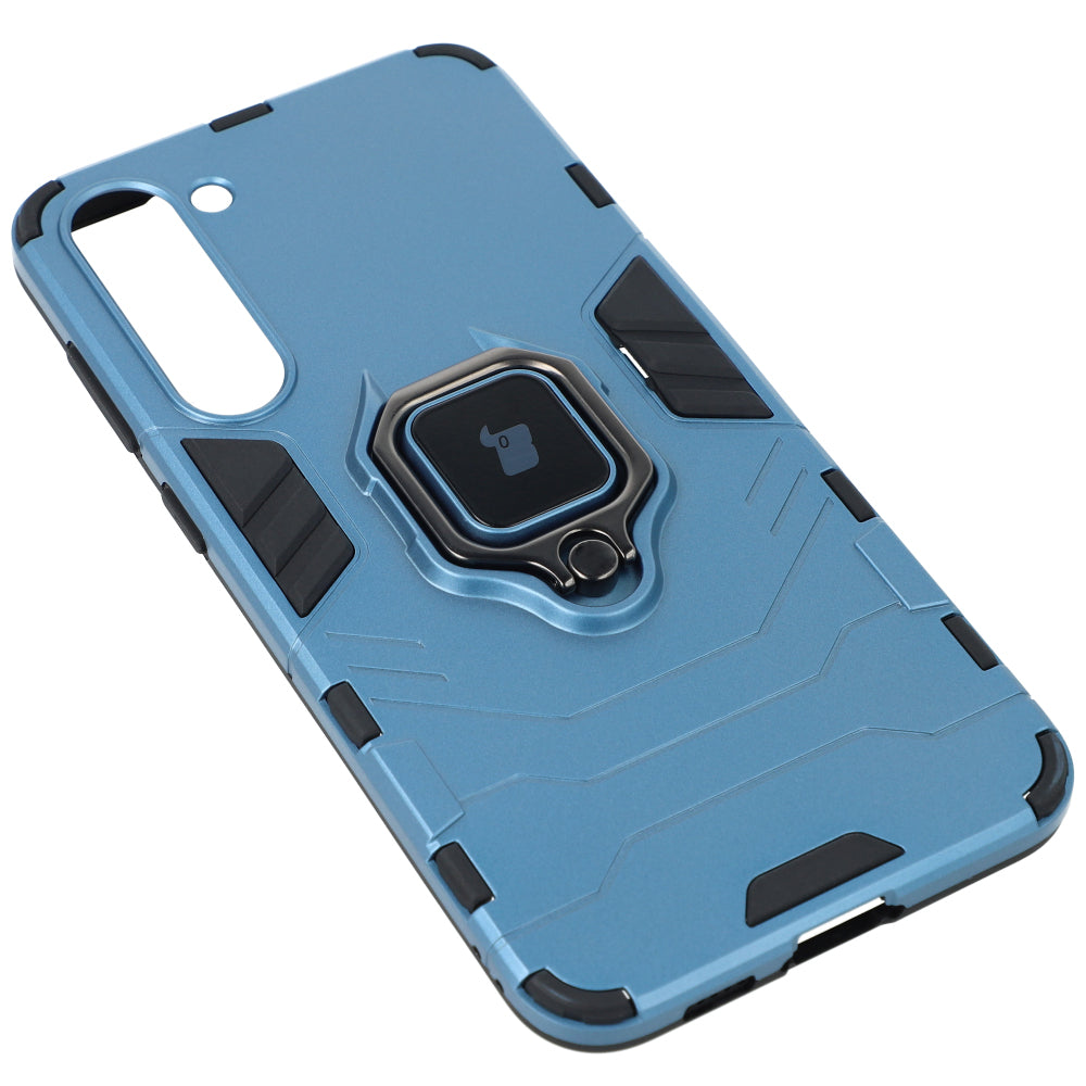 Schutzhülle Bizon Case Armor Ring für Galaxy S23 Plus, Blau