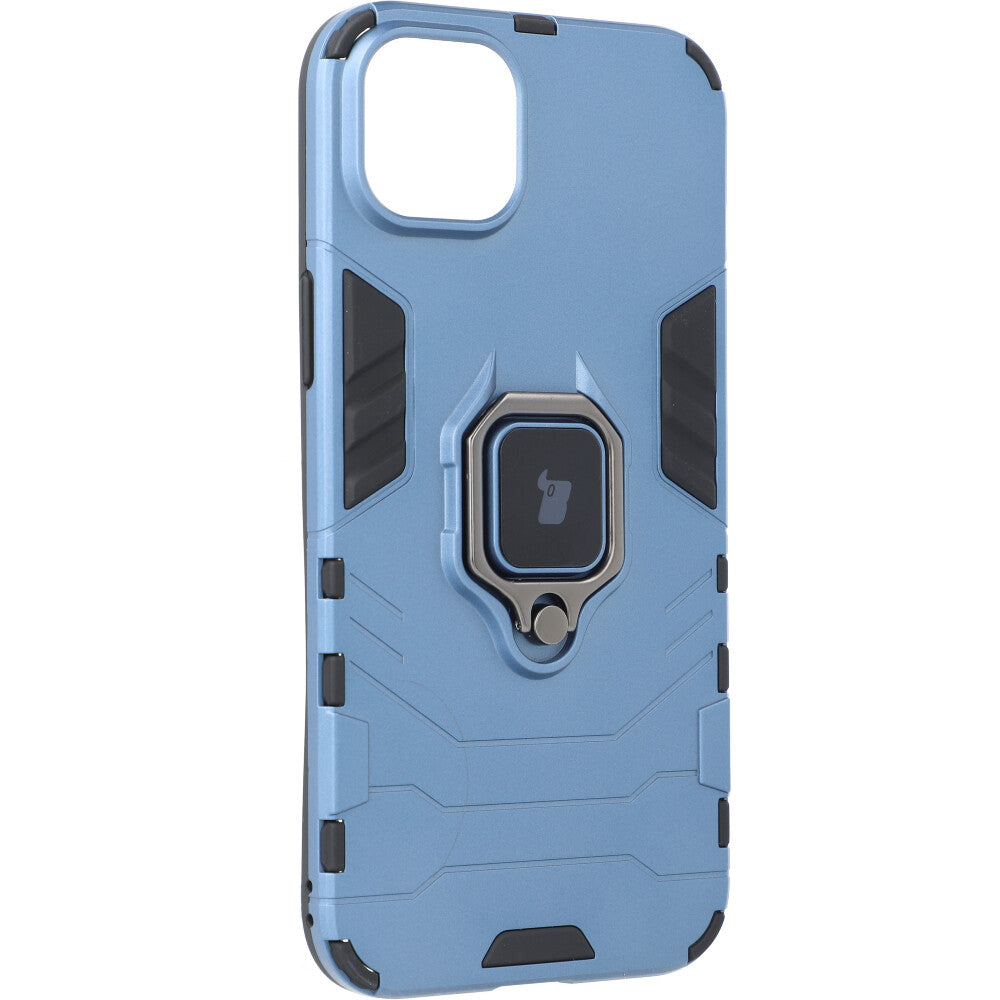 Schutzhülle Bizon Case Armor Ring für iPhone 14 Plus, Blau