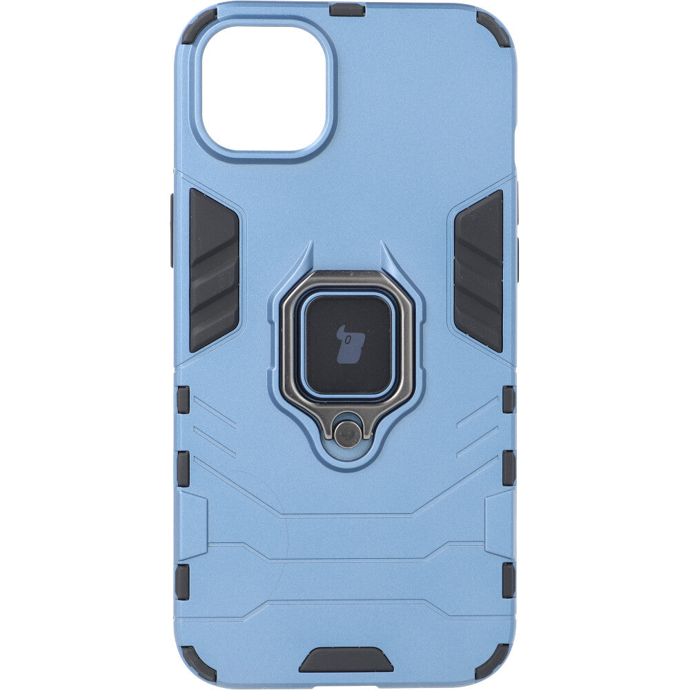 Schutzhülle Bizon Case Armor Ring für iPhone 14 Plus, Blau