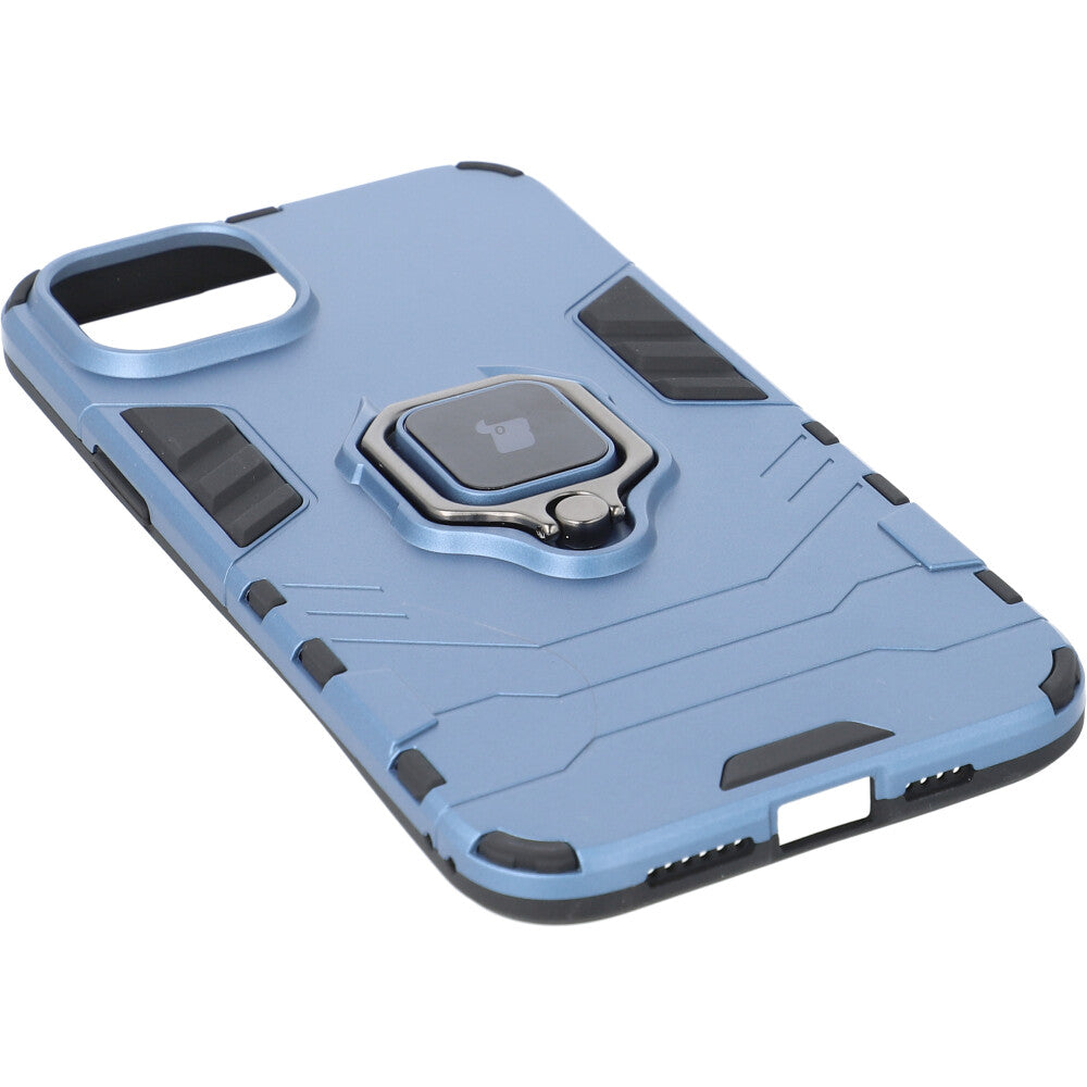 Schutzhülle Bizon Case Armor Ring für iPhone 14 Plus, Blau