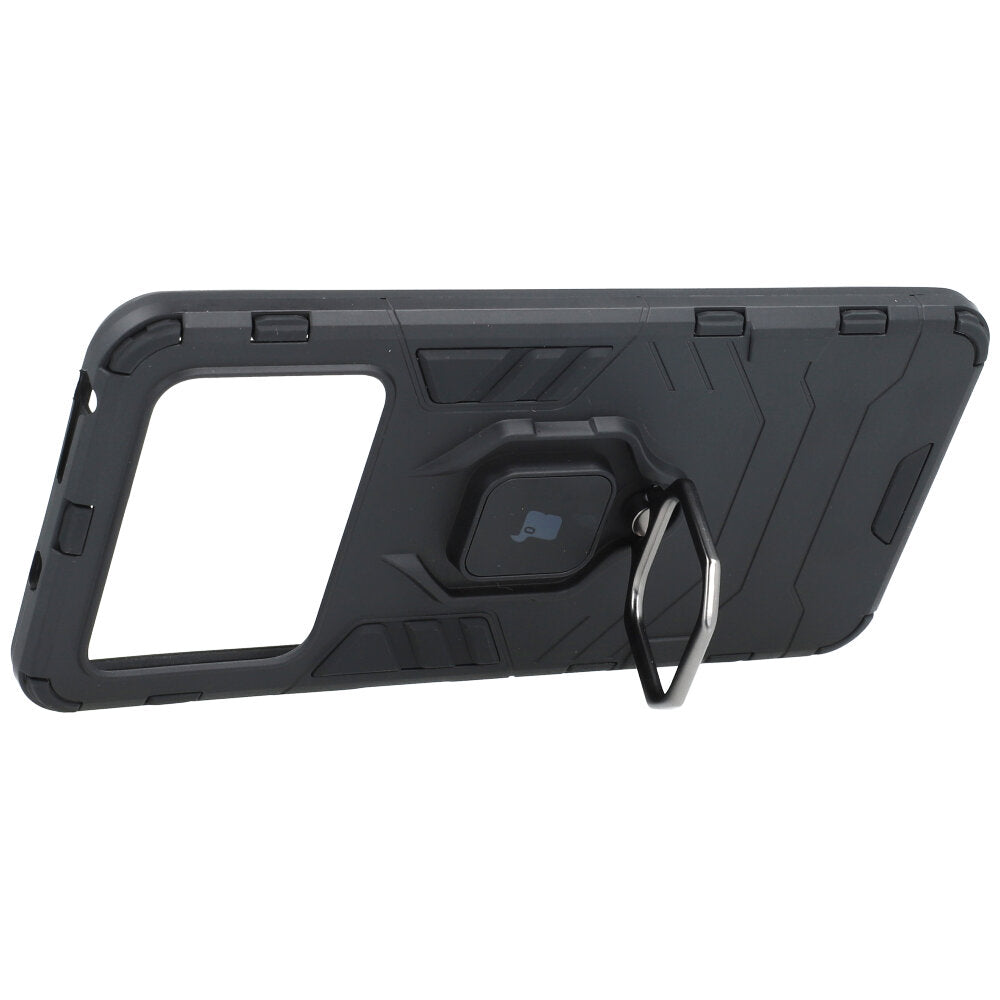 Schutzhülle Bizon Case Armor Ring für Xiaomi Poco M4 Pro 4G, Schwarz
