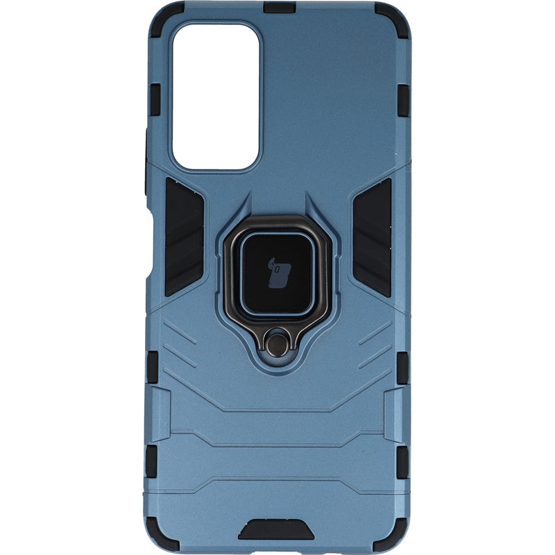 Schutzhülle Bizon Case Armor Ring für Poco M4 Pro 5G / Redmi Note 11S 5G, Dunkelblau