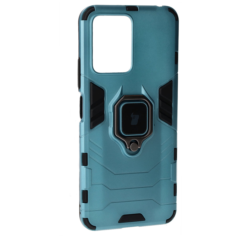 Schutzhülle Bizon Case Armor Ring für Xiaomi POCO X5 / Redmi Note 12 5G, Blau