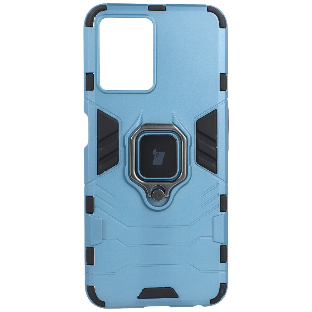 Schutzhülle Bizon Case Armor Ring für Realme 9 Pro, Blau