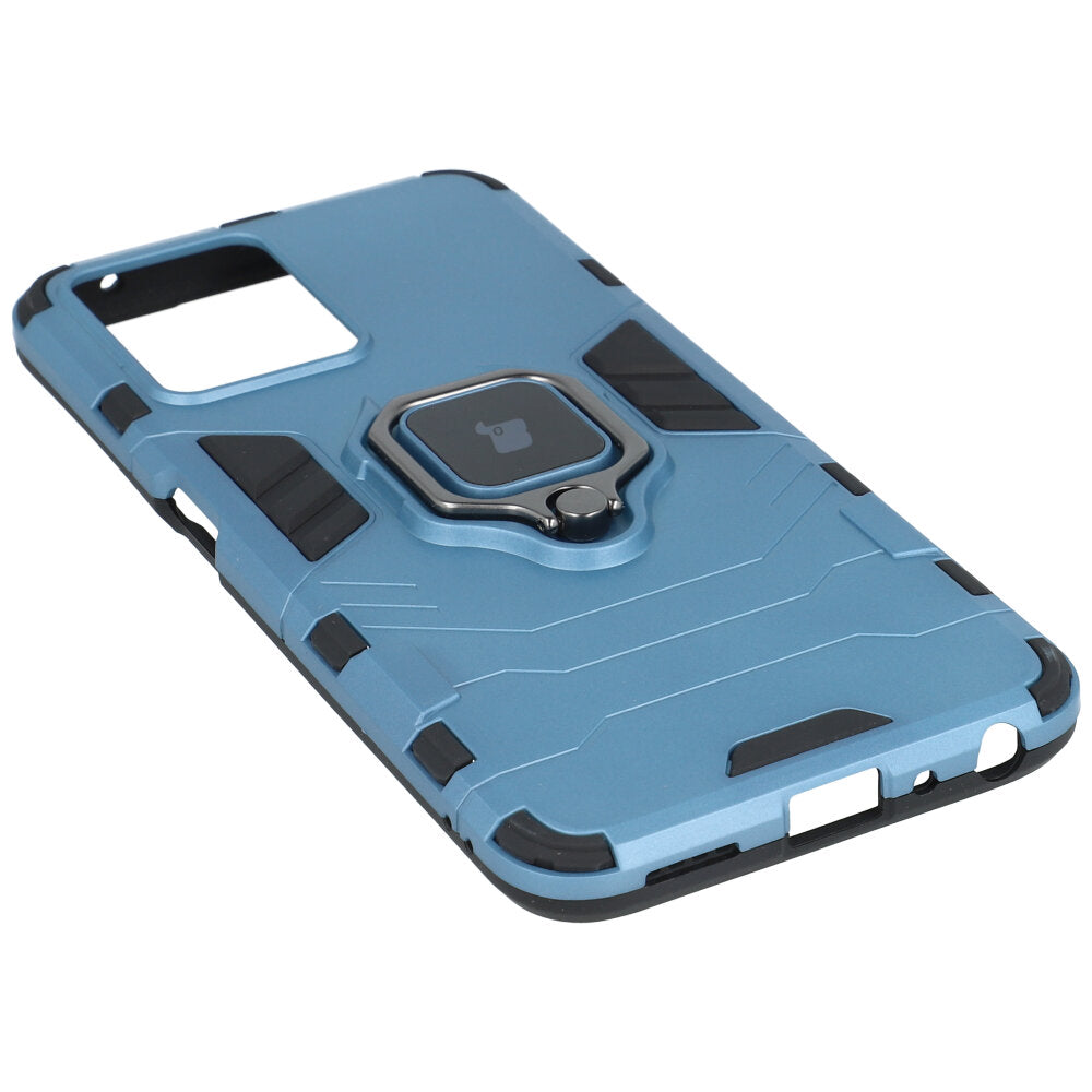 Schutzhülle Bizon Case Armor Ring für Realme 9 Pro, Blau